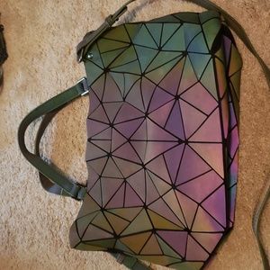 Large Crossbody Reflective Bag